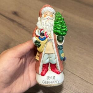 Vintage Christmas Eve Limited Edition Porcelain Santa 1910 Germany Reproduction